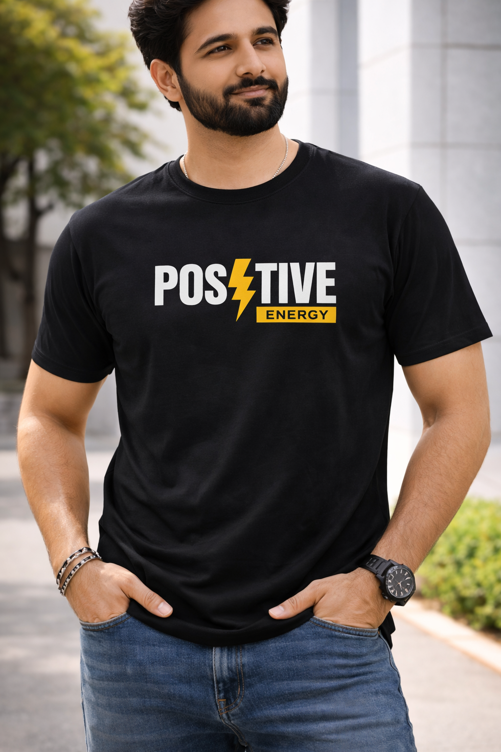 Positive Energy Printed Tshirt